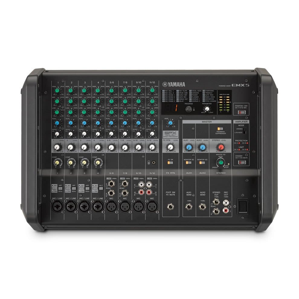 Yamaha emx7 mezclador amplificado de 12 canales. 600w